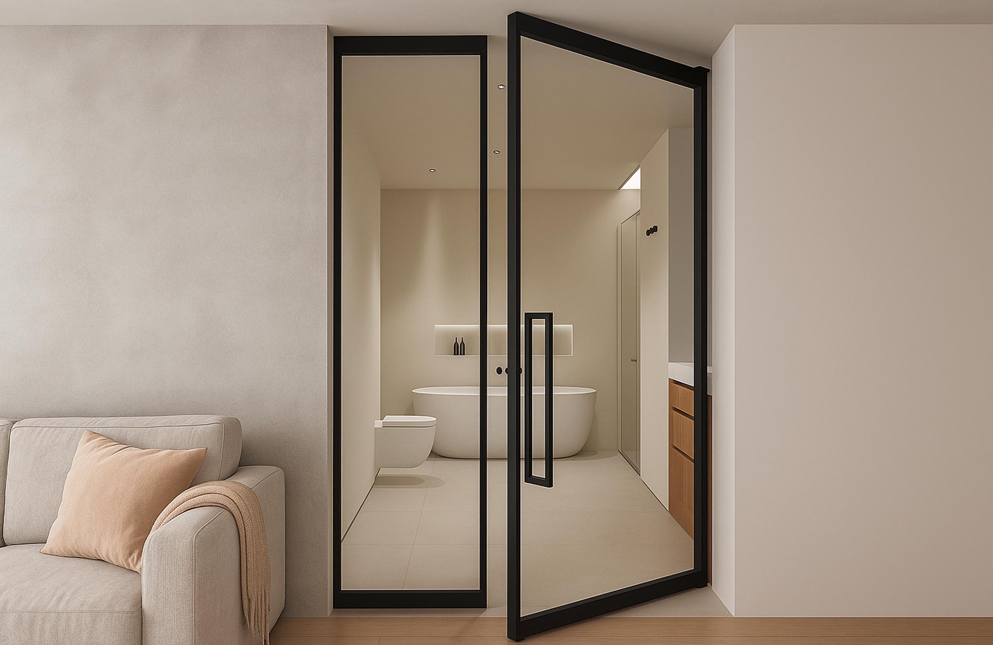 Glastüren und -anlagen für Büro und Wohnraum